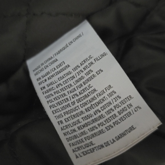 American Eagle Outfitters Women's Green Parka Coat - Picture 7 of 7